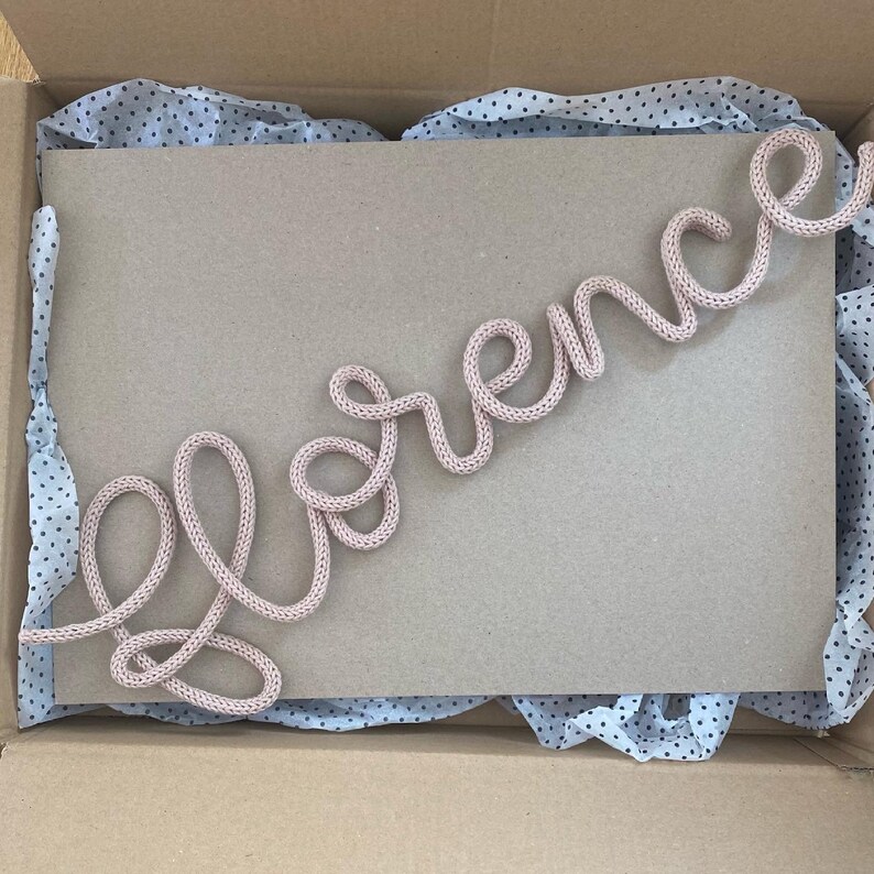 Knitted Wire Name Sign up to 10 Letters Personalised Etsy UK