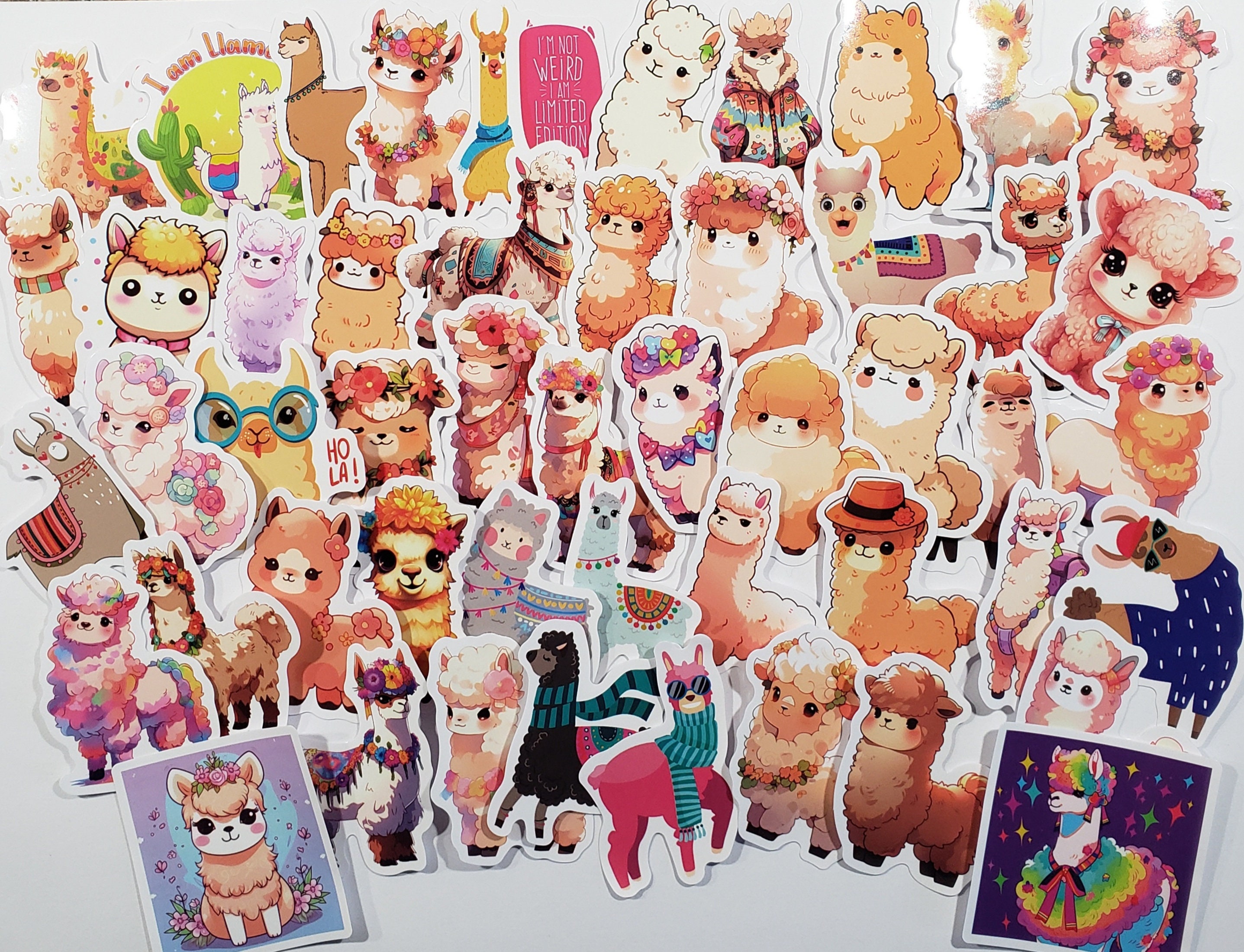 Stickers, Alpaca, Waterproof, Great for Laptops, Scrapbook, Water ...