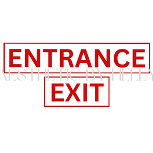 Costco Entrance & Exit Sign | Instant Digital Download | Costco Birthday Party Theme | Costco Party Theme | Costco Party | Party Decoration