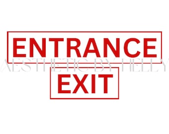 Costco Entrance & Exit Sign | Instant Digital Download | Costco Birthday Party Theme | Costco Party Theme | Costco Party | Party Decoration