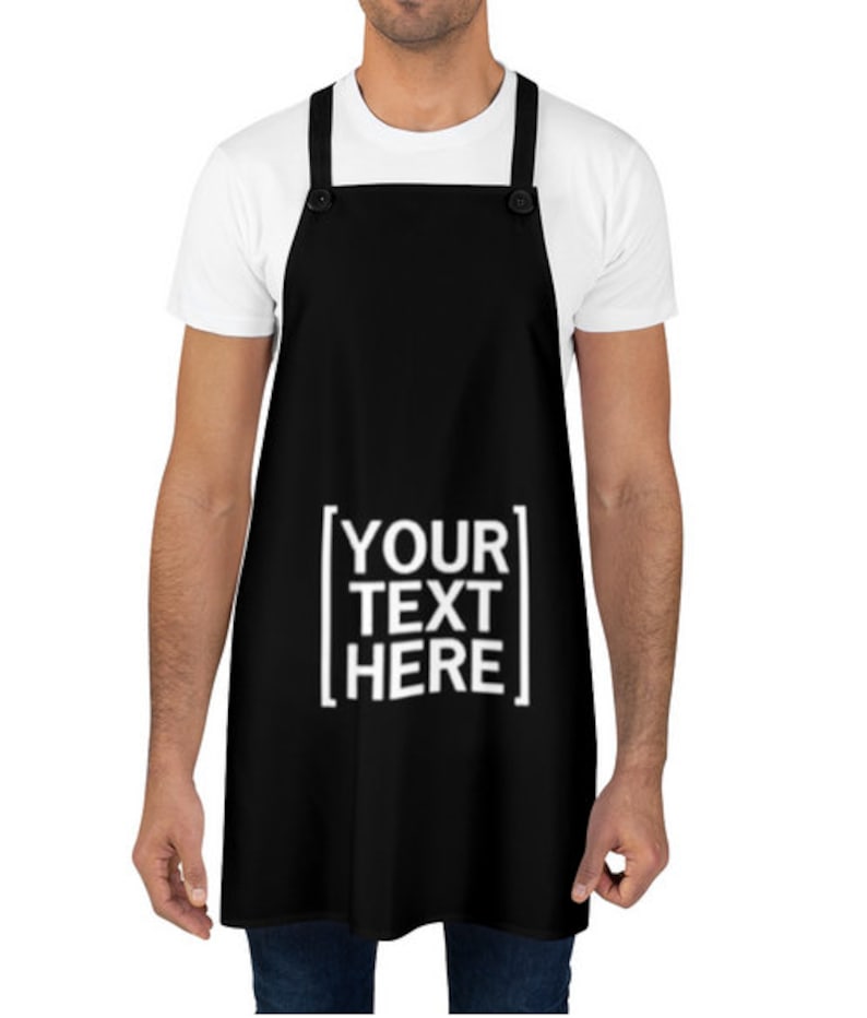 Custom Apron Put your text on your Apron Gift for her gift Etsy