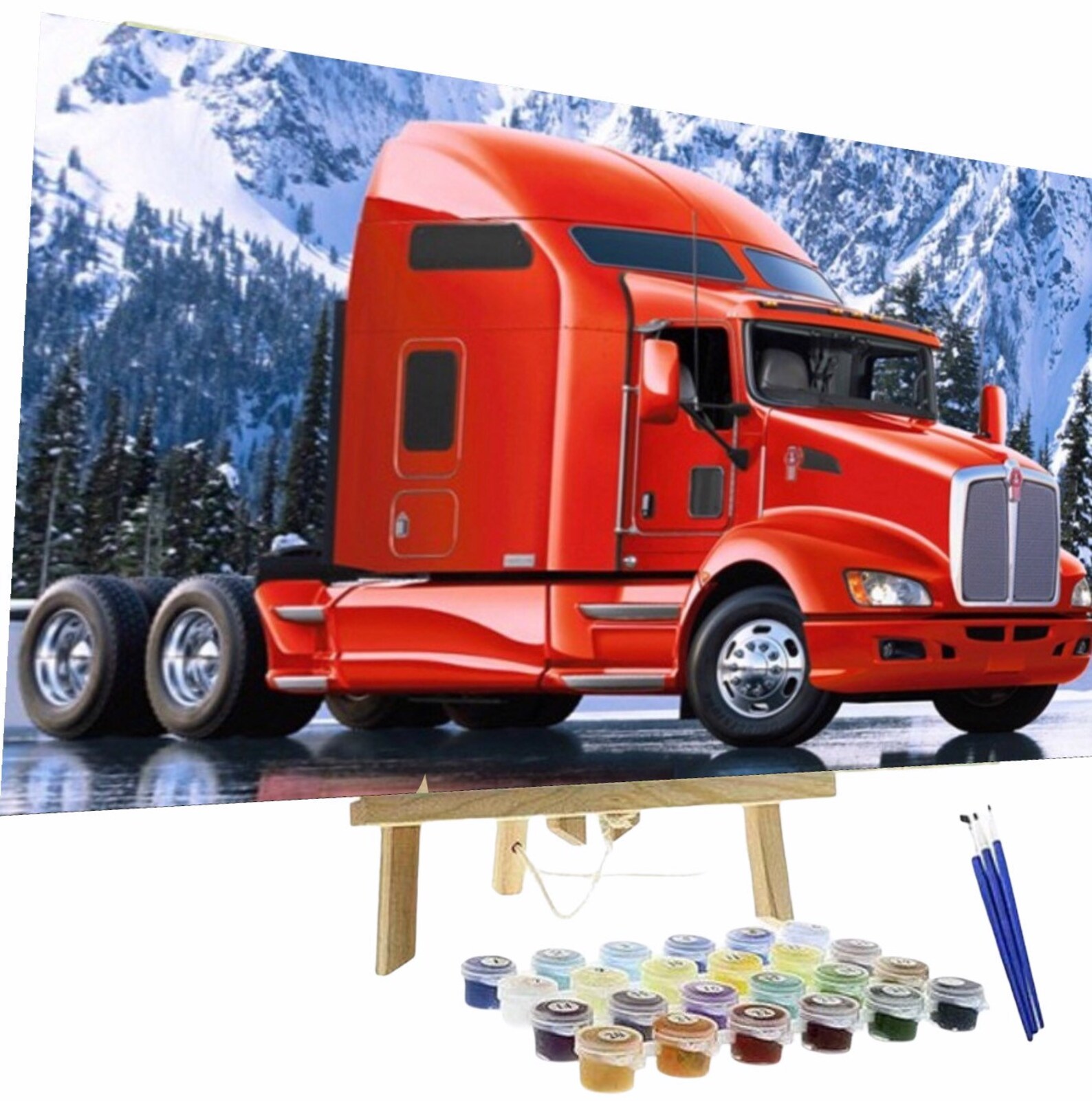 Paint by number DIY kit Truck Adult Arts And Etsy