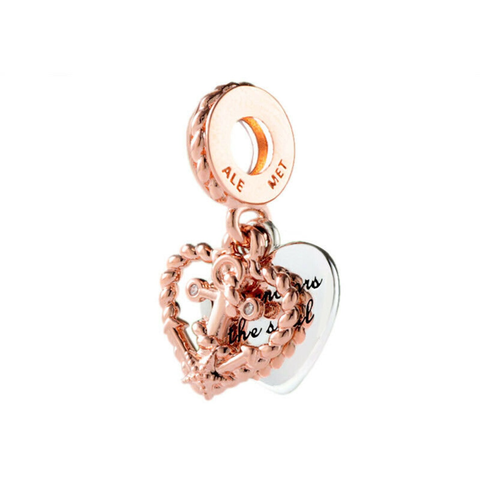 New Authentic Pandora Rose™ Rope Heart and Love Dangle Charm Etsy