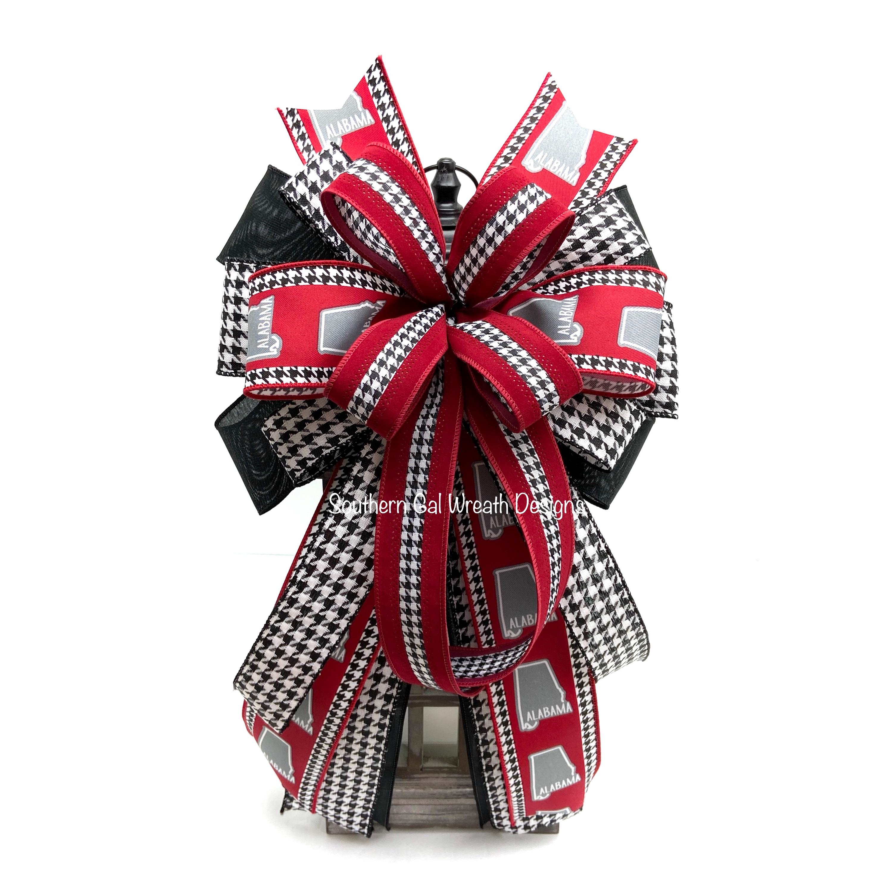 Red Houndstooth Ribbons - Etsy