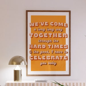 Praise You - Fat Boy Slim | Wall Art | A5 A4 A3 | Bold | Typographic | Lyrics | Quote | Print | House Music