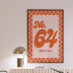 Personalised House Number Print | New Home | Custom Print | Wall Decor | A5 A4 A3 | Address | Postcode