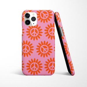 Étui pour portable s'épanouir | iPhone | Samsung | Accessoires pour téléphones | Gras | à motifs | Housse mobile | Boîtier robuste | Génial | Années 90 | Groovy | Fleurs