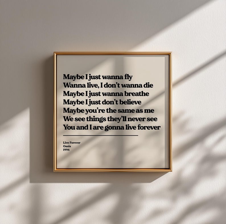 Custom Song Lyric Print | Music Poster | Wall Art | A5 A4 A3 | Typographic | Lyrics | Custom Print | Wall Decor | Special Personalised Gift LIGHT BEIGE/BLACK