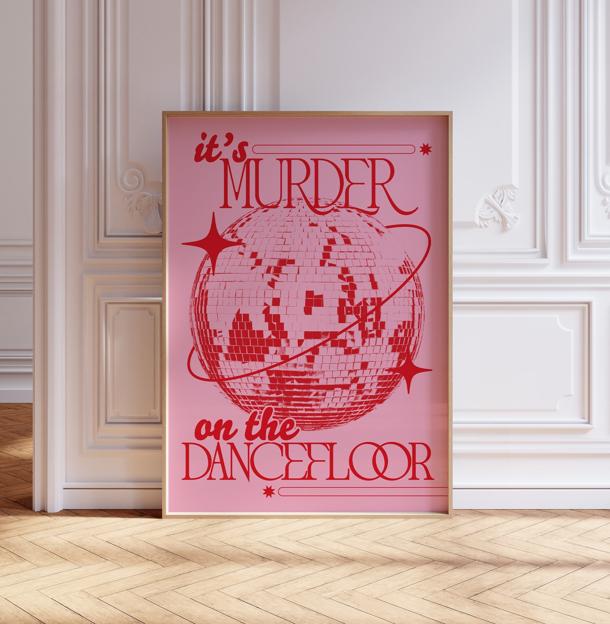 MURDER ON THE DANCEFLOOR ポスターフレーム付き30×40 MURDER ON THE DANCEFLOOR ポスターフレーム付き30×40（It's