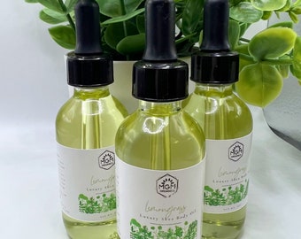 Lemongrass Shea Body Oil|| Shea Oil|| Body Oil