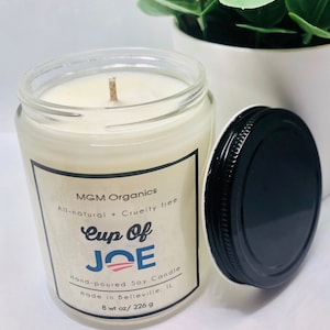 Coffee Bean Soy Candle || Statement Collection || Hand Made || American Made|| gifts for him/her|| Cup of Joe || Coffee Candle
