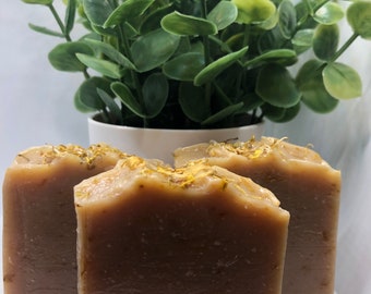 Calendula and Tea tree Oil Cold Process Soap || Bath and Body || Natural Soap || Calendula Soap || Bar Soap || Self Care