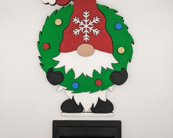Wooden Christmas Gnome Shelf Sitters, Standing Gnome