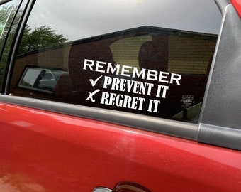 Prevent don’t regret