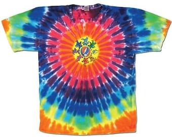 Grateful Dead Dancing Bears Kreis Shirt - Dancing Bears Batik Shirt - Dead Bears Batik T-Shirt