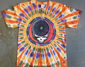 Grateful Dead Tie Dye shirt - Grateful Dead 1995 Tour shirt - Steal Your Face -Grateful Dead Tee Grateful Dead Tour shirt Grateful Dead