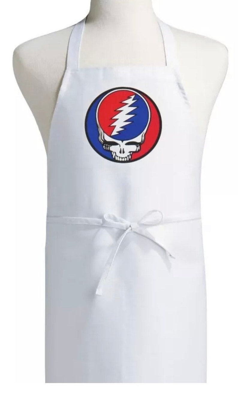 Grateful Dead Apron Stealie Apron Steal Your Face Cooking Etsy
