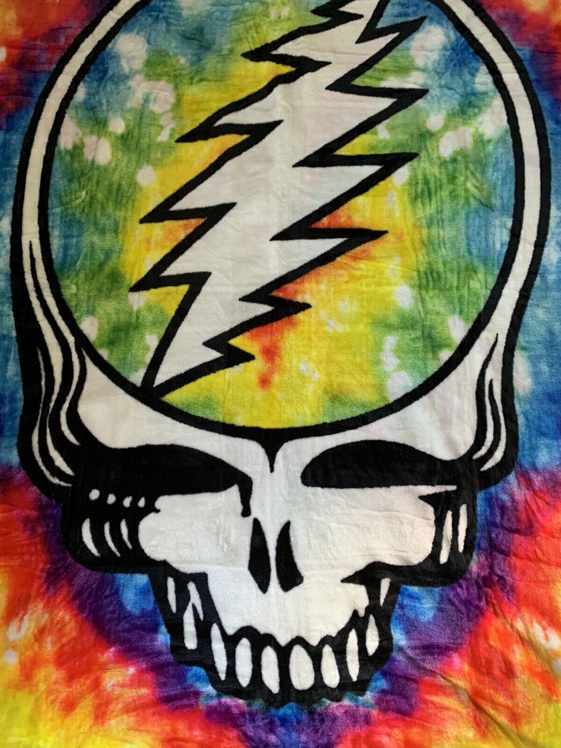 Grateful Dead Stealie Blanket Grateful Dead Steal Your Face Etsy
