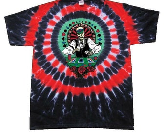 Grateful Dead Poker Dealer tie dye shirt - Grateful Dead Las Vegas Poker Dealer Sphere Dead and Company Vegas shirt GARCIA