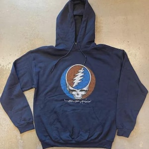 Grateful Dead Hoodies - 2 sided  Grateful Dead Sweatshirts - Grateful Dead Steal Your Face Hoodie (med, large, XL, 2XL) GARCIA MAYER Weir
