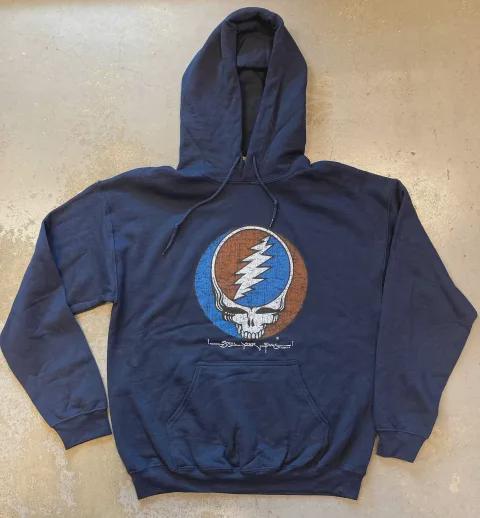 Grateful Dead Hoodies - 2 sided  Grateful Dead Sweatshirts - Grateful Dead Steal Your Face Hoodie (med, large, XL, 2XL) GARCIA MAYER Weir
