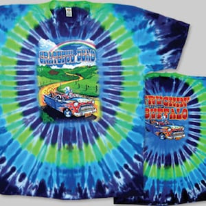 Grateful Dead Truckin up to Buffalo tie dye shirt - Grateful Dead album on a shirt  GARCIA WEIR LESH Grateful Dead tie dye shirt Dead Gifts