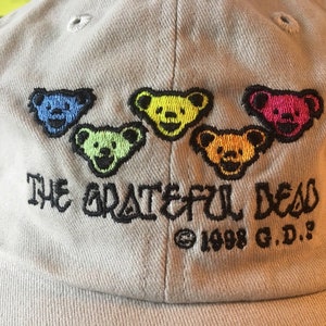 Grateful Dead Dancing Bears hat  - Dead Bears hat - Dead Head hat - Dancing Bears cap - Grateful Dead hat - Dead and Co - Dead baseball hat