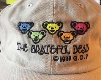 Gorra de los Grateful Dead Dancing Bears - Gorra de los Dead Bears - Gorra de Dead Head - Gorra de los Dancing Bears - Gorra de Grateful Dead - Dead and Co - Gorra de béisbol de los Dead