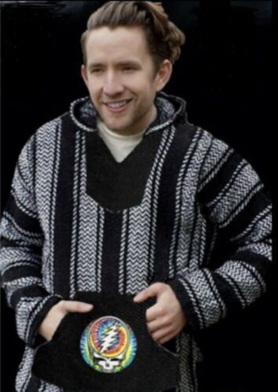 Grateful Dead Baja Pullover Awesome Grateful Dead Sweatshirt Striped Stealie Pullover stealie Striped Baja Licensed by Ramatex Etsy