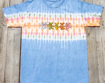 Grateful Dead Bear Track shirt -  New Grateful Dead shirt The Dancing Bears Kicking it - Dead Head Bears shirt Marching Bears   All sizes