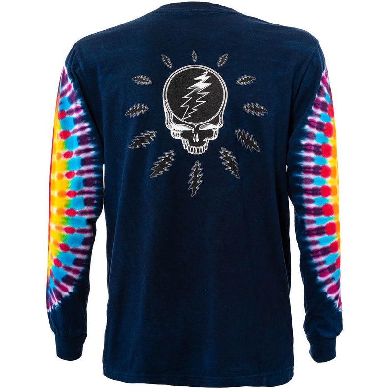 Grateful Dead Long Sleeve tie dye shirt Steal Your Lightning Etsy