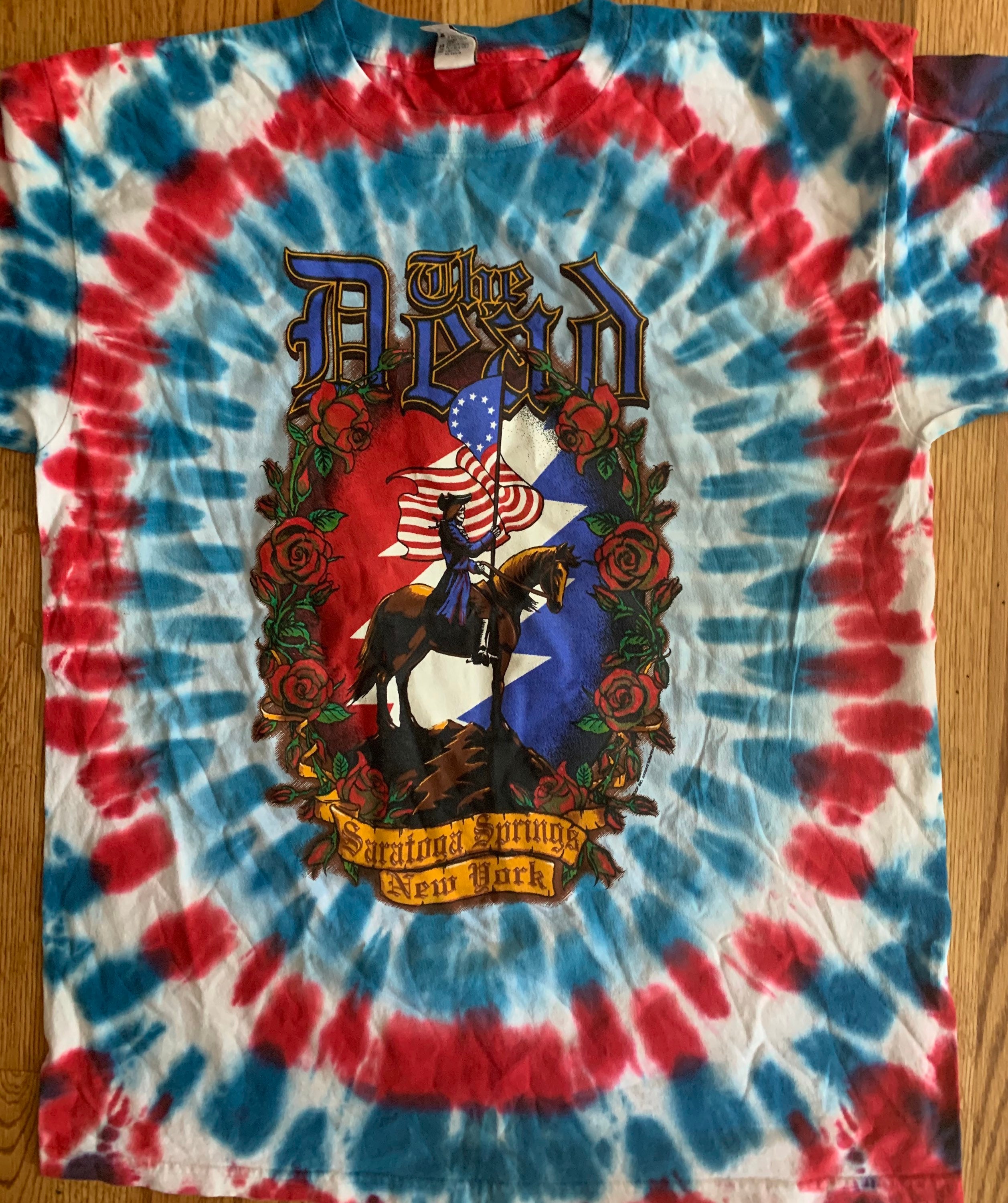 The Dead Shirt - the Dead in Saratoga Springs Tie Dye Shirt - WEIR 