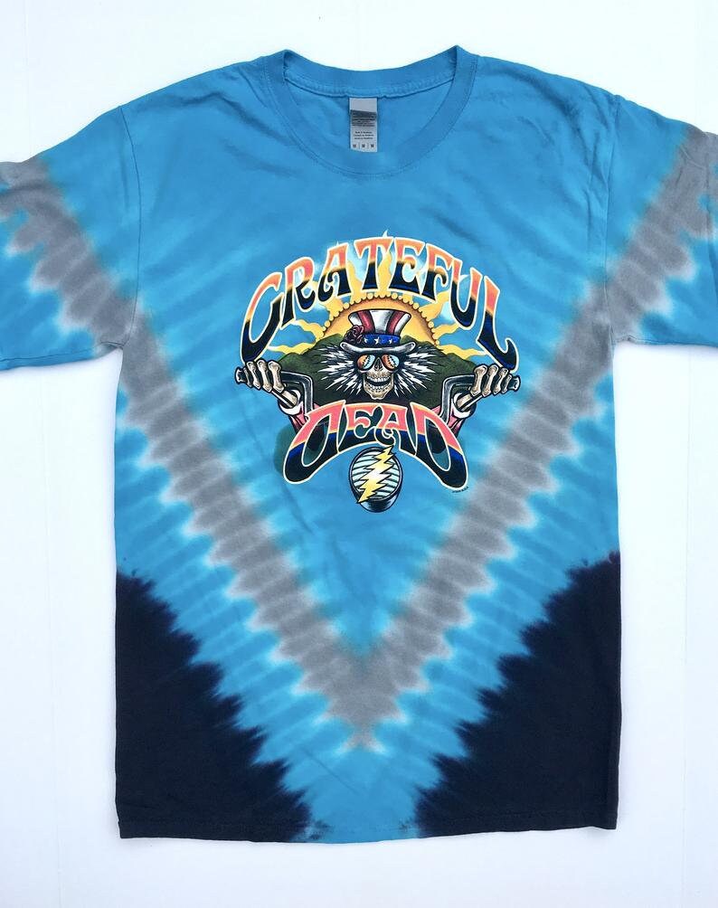 Grateful Dead Motorcycle Tee - Psycle Sam riding a motorcycle - Chopper shirt - motorcycle shirts Dead and Company Las Vegas Sphere shirt