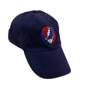Grateful Dead Steal Your Face hat / cap - Stealie baseball cap - DEAD HEAD hat - Grateful Dead Cap - Dead and Company Hat One size fits all