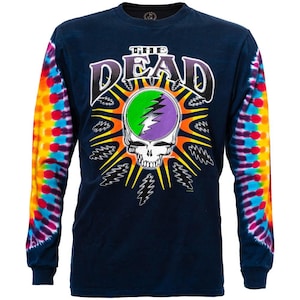 Grateful Dead Longsleeve Tie Dye Shirt - Steal Your Lightning Grateful Dead Longsleeve Stealie Longsleeve Shirt Grateful Dead Geschenk