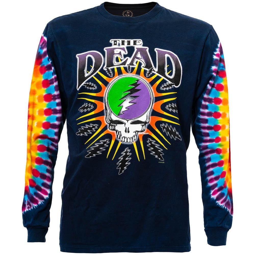 Grateful Dead Long Sleeve Tie Dye Shirt Steal Your Lightning Etsy Grateful Dead Long Sleeve Tie Dye Shirt Steal Your Lightning Etsy