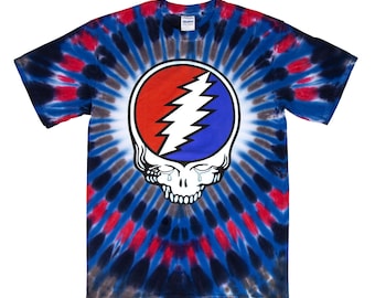Grateful Dead Fare Thee Well tie dye shirt - Grateful Dead Steal Your Face tie dye shirt Stealie shirt DEAD HEAD shirts Dead & Co