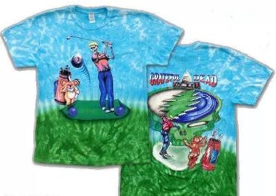 Grateful Dead Golfer Tie Dye Shirt 