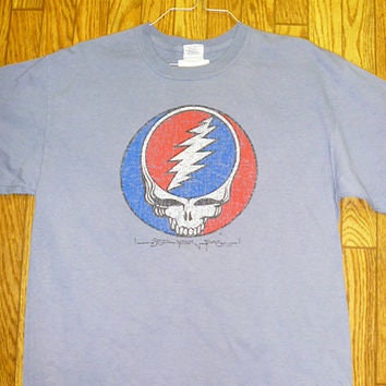Grateful Dead Distressed Steal Your Face Shirt Dead Shirt | Etsy