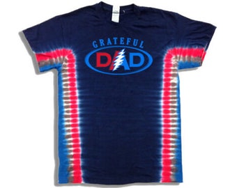 Father's Day Grateful Dead gift  Gift for Men - Grateful Dad Tie Dye shirt Great Baby Shower gift for your Grateful Dad Tie dye Grateful Dad