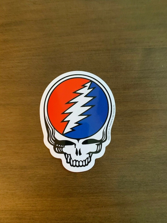Riproduzione Adesivo Deadhead Adesivo Vinile Steal Your Face Dei Grateful Dead - Sticker Premium Con Teschio E Fulmine Adesivo Vinile Jerry Garcia Stealie