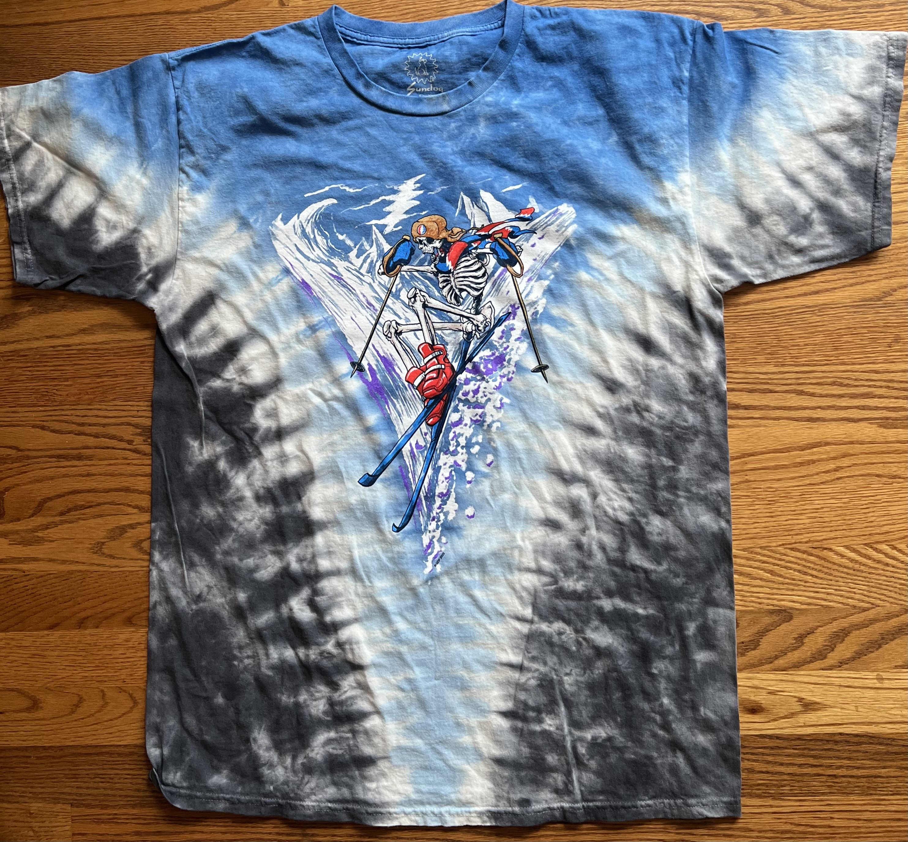 Grateful Dead Skiing Tie Dye Shirt New Grateful Dead Fresh Powder 