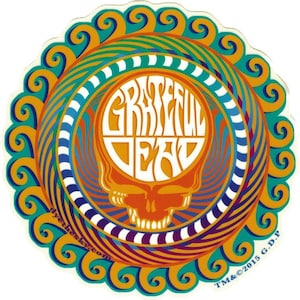 Grateful Dead Steal Your Face bumper sticker | Licensed Dead Head sticker - Stealie Sticker Perfect for a cooler!  Free Shipping!!