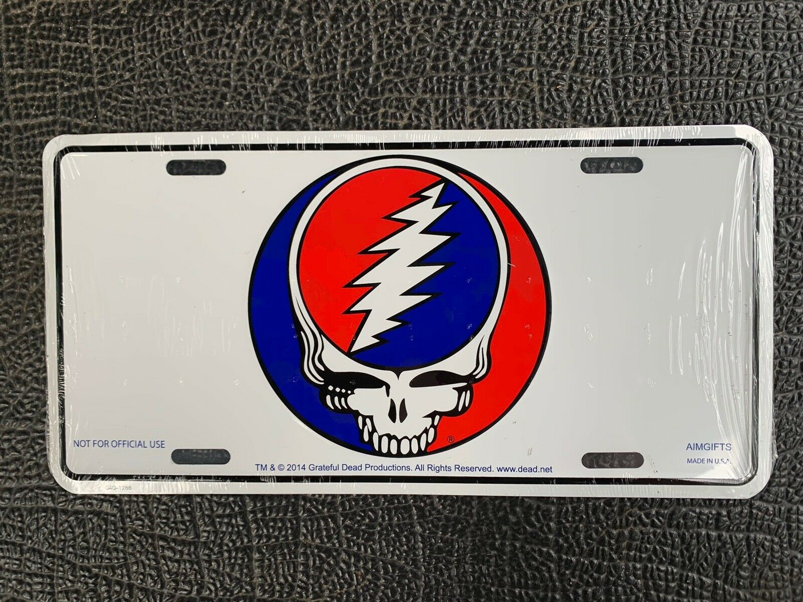 ◉Grateful Dead（グレイトフルデッド）Bearナンバープレート グレイトフル・デッド スティール・ナンバープレート - デッドヘッド