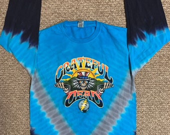 Grateful Dead Long Sleeve Motorcycle shirt - Long Sleeve Grateful Dead tie dye shirt _Long Sleeve Grateful Dead shirt DEAD HEAD Psycle Sam!