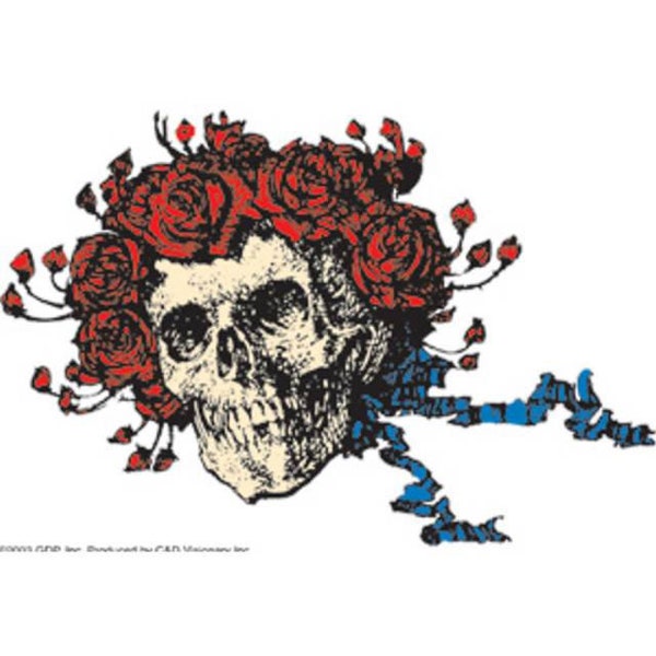 Grateful Dead Bertha sticker - Dead & Company sticker | Grateful Dead Bertha Skull and Roses Sticker -  Dead Head Gift - Free Shipping!
