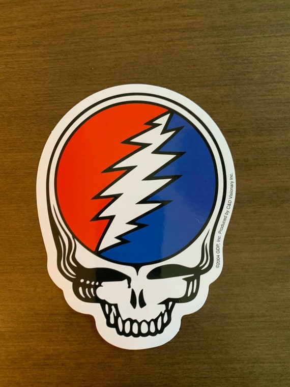 Grateful Dead Trippy Steal Your Face Sticker - Grateful Dead