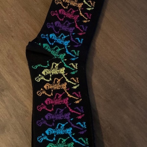 Grateful Dead Socks | Grateful Dead  Skelton top hat socks | Dancing Skeletons Socks  Dead and Company socks | Dead Head socks