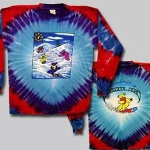 Grateful Dead Long Sleeve Snow Boarding shirt - Dancing Bears Long Sleeve Tie Dye shirt Dead and Compsny shirt Vegas SPHERE shirt - DEAD Tee