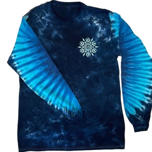 Grateful Dead Snowflake Stealie   Shirt - Grateful Dead long sleeve tie dye shirt BOLT long sleeve tie dye shirt New Grateful Dead tie dye